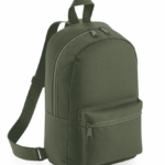 Kinderrugtas Fashion Armygroen met naam