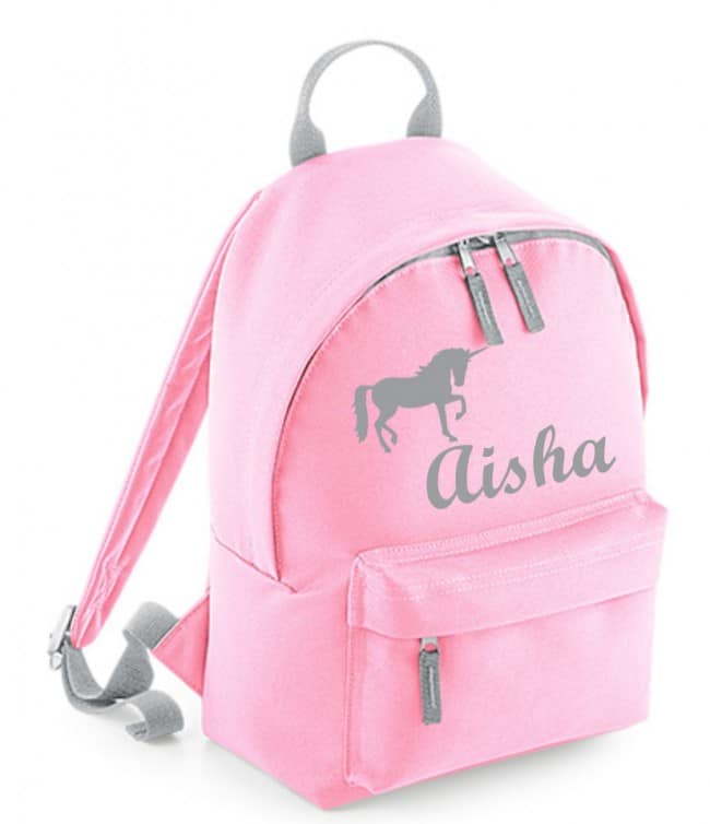 Rugtas Met Naam Licht Rose