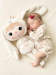 pop bunny beige met naam metoodoll