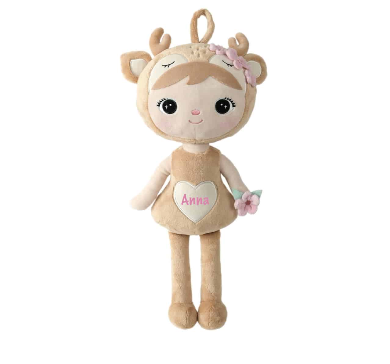 Pop met naam Deer Bloem (Metoo Doll) (origineel) - Afbeelding 2