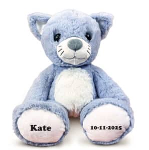 Knuffel Kat (voetjes) met naam