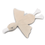 Tutdoekje Eend Cream met naam