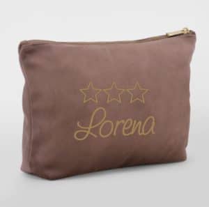 Toilettas velvet Old pink