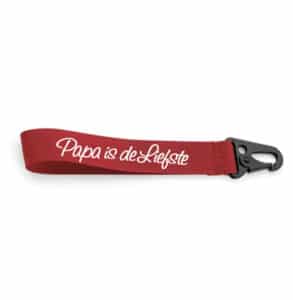 Sleutelhanger met naam (Rood)
